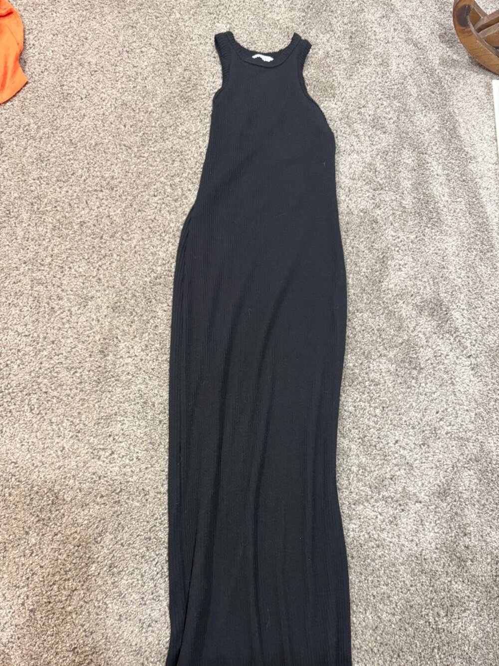 AntiStar Black Ribbed Maxi Dress – Women’s XS – Sleeveless